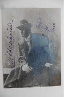 Autographe Carte Postale Photo écrite Et Signée Par Le Chanteur Russe Feodor Chaliapine En 1906 - Chanteurs & Musiciens