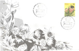 South Africa:Maxi Card, Special Cancellation S.A. National Museum Of Military History, Flower, 1977 - Covers & Documents