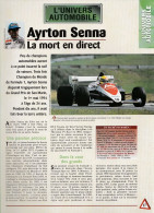 Ayrton SENNA, La Mort En Direct - Fiche Issue De La Collection Hachette : L'univers De L'automobile - Autres & Non Classés