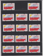 1989 Netherlands Nederland ATM Klüssendorf Set Of 14 In Presentation Pack ~ Nederland Niederlande - Automaatzegels [ATM]
