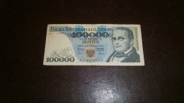 POLAND 100.000 ZLOTYCH 1990 - Pologne