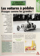 Les Voitures à Pédales - Fiche Issue De La Collection Hachette : L'univers De L'automobile - Other & Unclassified