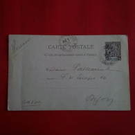 ENTIER INDOCHINE SAIGON POUR DIJON - Storia Postale