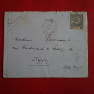 LETTRE INDOCHINE SAIGON POUR DIJON 1901 - Storia Postale