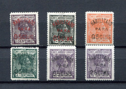 1908/09.ELOBEY.EDIFIL 50A/50F*.NUEVOS CON FIJASELLOS(MH).CATALOGO 90€ - Elobey, Annobon & Corisco