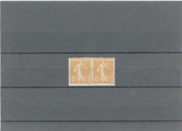 N° 158 - PAIRE N* -TIMBRE DE GAUCHE : LEGENDE INCOMPLETE Q DE REPUBLIQUE OUVERT - - Unused Stamps