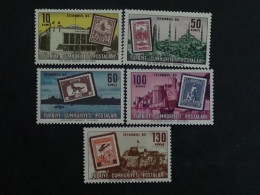 1963 TURQUIE Y&T N° 1667 à 1671 ** - EXPO PHILATELIQUE INTERN. A ISTANBUL - Unused Stamps
