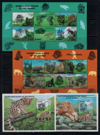 Zambia-1997 Endangered Species Of The World- 4 M/sheets.MNH** - Zambia (1965-...)