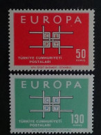 1963 TURQUIE Y&T N° 1672 & 1673 ** - EUROPA - Unused Stamps