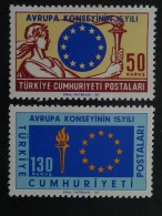 1964 TURQUIE Y&T N° 1688 & 1689 ** - 15e ANNIV. DU CONSEIL DE L'EUROPE - Unused Stamps