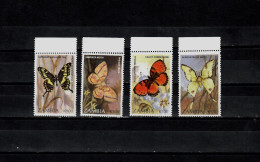 Zambia-1997 Moths And Butterflies Of Zambia - 4 St.MNH** - Zambia (1965-...)