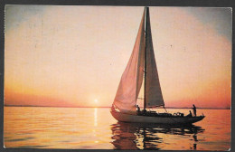 Bateau  Voilier - Très Beau Voilier Qui Navigue - Uncirculated  Non Circulée - Oblitérée En 1989 - Voiliers