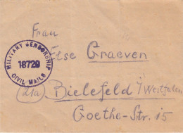 Kriegsgefangenpost Aus Dem Jahr 1946 Von Staumühle Nach Bielefeld - Prisoners Of War Mail