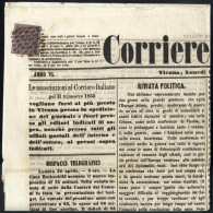 **/*/cover/bof 1853/57, 9 C. Violetto Grigio Quartina E Blocco Di 24 Nuovo Con Gomma Integra, 2 Coppie Verticali Del 10  - Modena