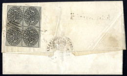 Cover 1856, Lettera Completa Del Testo Del 1.10.1856 Della Delegazione Apostolica Di Viterbo A Montefiascone, Affrancata - Estados Pontificados