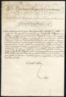 Cover 1823, Carlo Felice, Decreto Autografo Di "Carlo Felice" Incarico A Gian Carlo Brignole Inerente Un Conferimento A  - Sardinien