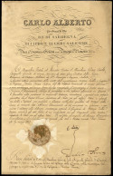 Cover 1832, Carlo Alberto, Decreto Autografo Di "C Alberto" Incarico A Gian Carlo Brignole Inerente La Morte Di "Maria T - Sardinia