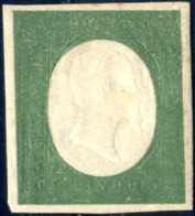 * 1854, III.a Emissione 5 Cent. Verde Oliva Scuro (non Emesso), Ampi Margini Regolari, Nuovo Con Piena Gomma Originale,  - Sardaigne