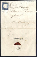 Cover 1860, Lettera Della Linea Vitt. Em. Sez. Ticino" Da "Uff. Amb. V.E. (1) Sez. Ticino (1)" (Dc 22 Mm Punti 11) Il 2. - Sardinië