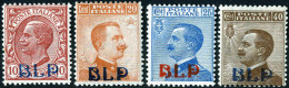 ** 1921, "B.L.P.", I Tipo, Serie Completa 4 Valori Nuovi Con Gomma Originale Integra, Cert. Sorani Per I Primi Due Valor - Sellos Para Sobres Publicitarios