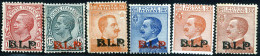 ** 1923, "B.L.P.", III Tipo, Serie Completa 6 Valori Nuovi Con Gomma Originale Integra, Cert. Oro Raybaudi, Sass. 13-18 - Timbres Pour Envel. Publicitaires (BLP)