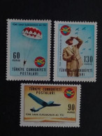 1965 TURQUIE Y&T N° 1718 à 1720 ** - 40e ANNIV. DE L' ASSOCIATION NATIONAL D'AVIATION - Unused Stamps