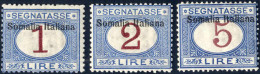 * 1909, Segnatasse D'Italia Con Soprastampa "Somalia Italiana" In Alto, Serie Completa Nuova Con Gomma Originale E Prima - Somalie