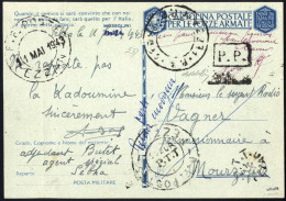 Cover 1943, Cartolina In Franchigia Militare Spedita Da Fezzan Il 11.5 Per Mourzouk, Filagrano F 26/10 - Fezzan & Ghadames