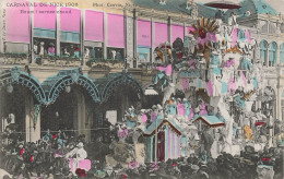 Nice * Série De 4 Cpa * Le Carnaval De 1906 * Fête Char Défilé - Carnival