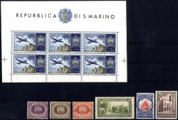 **/* 1877/1994, Collezione Quasi Completa Di San Marino, Nuova Prevalentemente Integra, In Cinque Album GBE, 21 Certific - Otros & Sin Clasificación