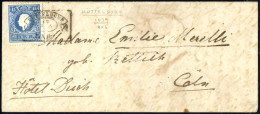 Cover "Hütteldorf", RyB-ROeh (Müller 150 Punkte) Brief Mit 15 Kr. Blau Type II Nach Cöln (Deutschland), ANK 15 II - Other & Unclassified