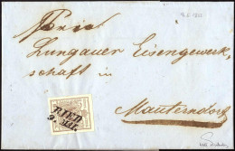 Cover Ried, IL-I Müller 5 P., Brief Vom 9.5.1855 Nach Mauterndorf Frankiert Mit 6 Kr. Type III Platte A (dreifach Gravur - Sonstige & Ohne Zuordnung