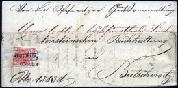 Cover "Posoritz", GfB-(r) Müller 240 Punkte, Brief Vom 6.11.1850 Nach Butschowitz Frankiert Mit 3 Kr. Rot HP, ANK 3 HP - Otros & Sin Clasificación