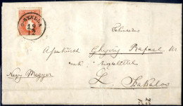 Cover "O-Gyalla", RS-f (Müller 60 Punkte, Ryan 150 P), Brief Am 19.12.1858 Nach Szakalos Frankiert Mit Kaiserkopf Nach L - Other & Unclassified