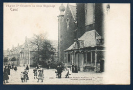 Gand. L'église Sainte-Elisabeth Au Vieux Béguinage. A La Sortie De L'église. 1909 - Gent