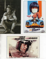 Lot De 3 X CPM - STEVE McQUEEN - Film 'Le Mans' - Porsche 917 - 3 X CPM - Colecciones Y Lotes