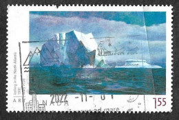 Canada 2007 Iceberg In The North Atlantic 1991 - Mary Pratt,Sledge Dog,Mountain, Used Stamp(**) Fold Right Side - Usati