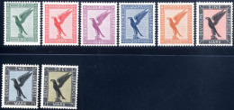 ** 1926, Adler, Komplette Serie 8 Werte Postfrisch, Attest Schlegel, Mi. 378-384 - Sonstige & Ohne Zuordnung