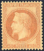 ** 1868, 40 C. Orange Neuf Avec Gomme Originale Intact, Bonne Centrage, Frais Et Très Jolie Timbre, Sign. (Mi. 30, Yv. 3 - Other & Unclassified