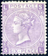 * 1865-7, 6 D. Lilac (with Hyphen) Unused With Large Part Original Gum, Very Fine (SG. 97, £ 1.100). - Other & Unclassified