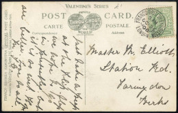 Cover 1908, Two Picture Postcards Franked With Edward VII ½ D., Both Cancelled With "FRANCO BRITISH EXHIBITION LONDON",  - Autres & Non Classés