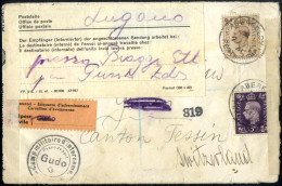 Cover 1941, Reclaimed Airmail Cover Dated 2.7.1941 From Aberfeldy Via Lugano (Switzerland) And Forwarded To The Internme - Other & Unclassified