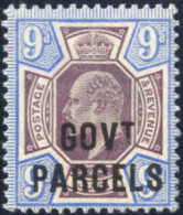 * 1902, 9 D. Purple And Ulramarine, Unused With Large Part Original Gum, Cert. RPS (SG. O77, £ 600). - Andere & Zonder Classificatie