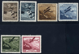 ** 1930, Flugpost, Komplette Serie 6 Werte, Postfrisch, Attest Caffaz, Mi. 108-113 / 640,- - Andere & Zonder Classificatie