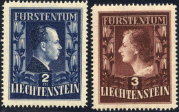 ** 1951, Fürstenpaar, Kompletter Serie 2 Werte Gez. 14¾, Postfrisch, Mi. 304,305 B / 1570,- - Otros & Sin Clasificación