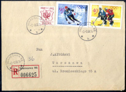 Cover 1968, Rekommandierter Ortsbrief Vom 3.9.1968 Von Warschau Frankiert Mit Olympische Winterspiele Von Grenoble 40 Gr - Sonstige & Ohne Zuordnung