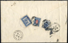 Cover 1905, Brief Vom 27.8.1905 Nach Wjatka, Rückseitig Frankiert Mit 7 K. Dunkelblau Und 14 K. Blau/rosarot, Sowie Mit  - Sonstige & Ohne Zuordnung