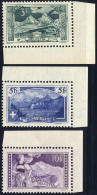 ** 1914, Gebirgslandschaften, Komplette Serie 3 Werte Postfrisch Mit Wz. 1, Komplette Bogenecken, Je Attest Bolaffi (120 - Other & Unclassified