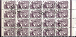 O 1938, Aviation Sports, Complete Set In Blocks Of 20 Each, One Or Two Blocks With Some Perf. Separation, Used, Mi 637-4 - Andere & Zonder Classificatie