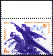 ** 1980, Olympische Winterspiele 1980 In Lake Placid, 6 K. Mehrfarbig Mit Der Abart "Doppeldruck Der Violetten Farbe", P - Otros & Sin Clasificación